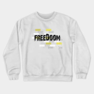 FreeDoom Yellow Crewneck Sweatshirt